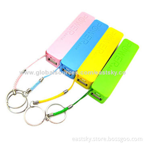 2200mAh Elegant Perfume Keyring Power Bank with Various Colors